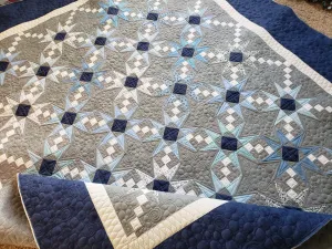 doubled Charmed quilt/ made to order