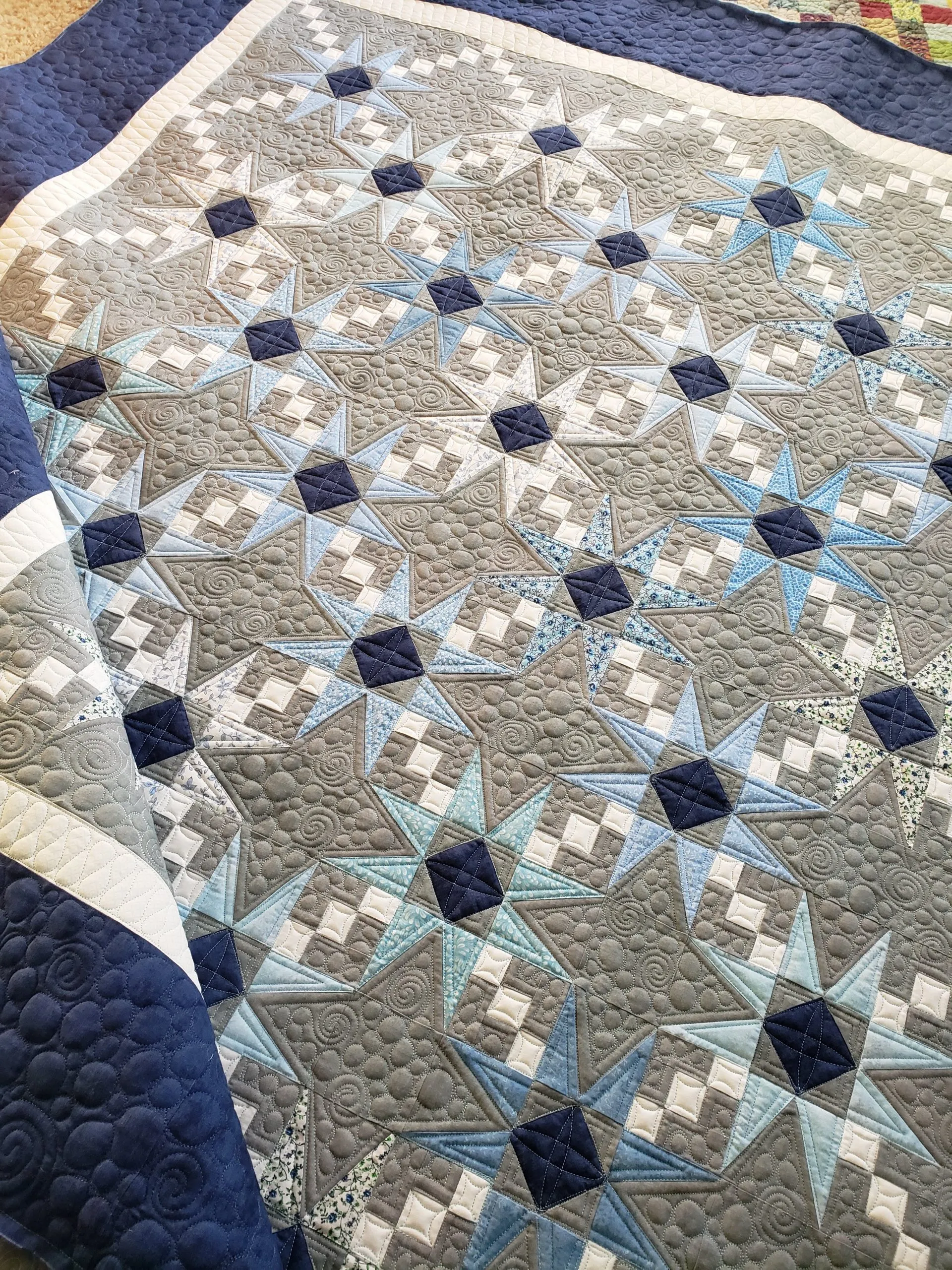 doubled Charmed quilt/ made to order