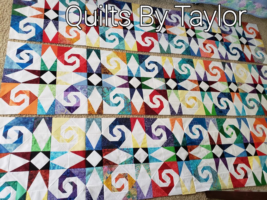 Whimsical Storm at Sea/ customer order/ made to order quilt